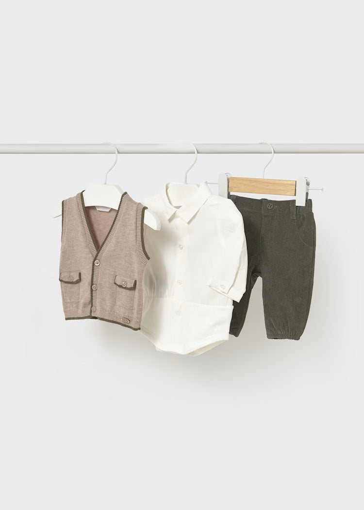 Conj. pantalon body chaleco