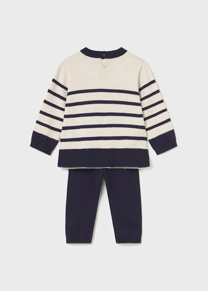 Conj. pantalon largo tricot