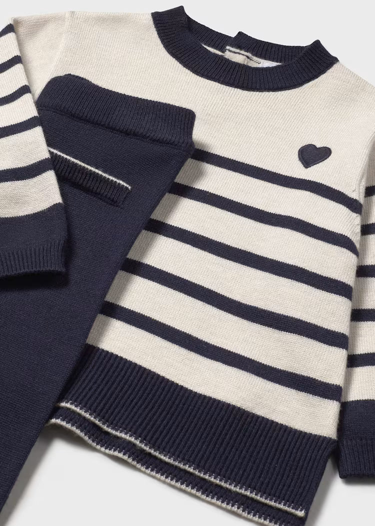 Conj. pantalon largo tricot