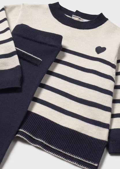 Conj. pantalon largo tricot