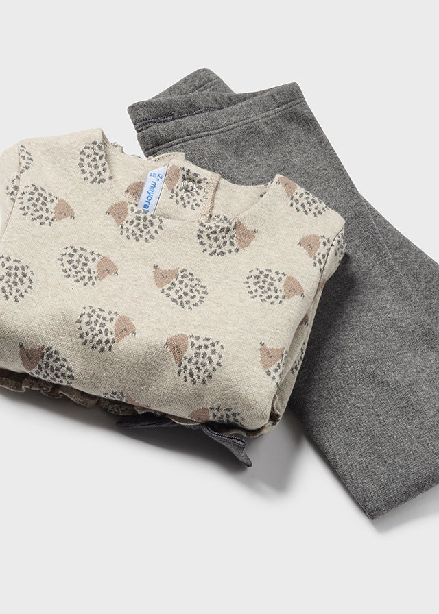 Conjunto leggings punto jacquard