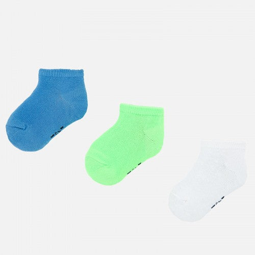 Set 3 Calcetines Cortos Lisos MAYORAL SKU 10735 Color 54 Manzana