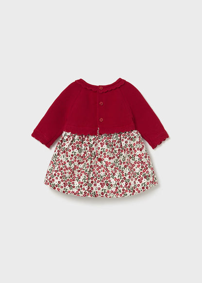 Vestido tricot y plana