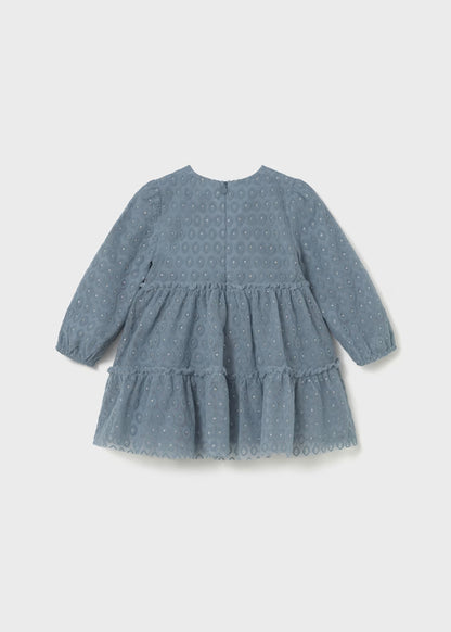 Vestido tul flocado