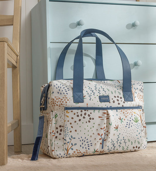 Bolsa estampada bebé  SKU-19175-Azul Botanic