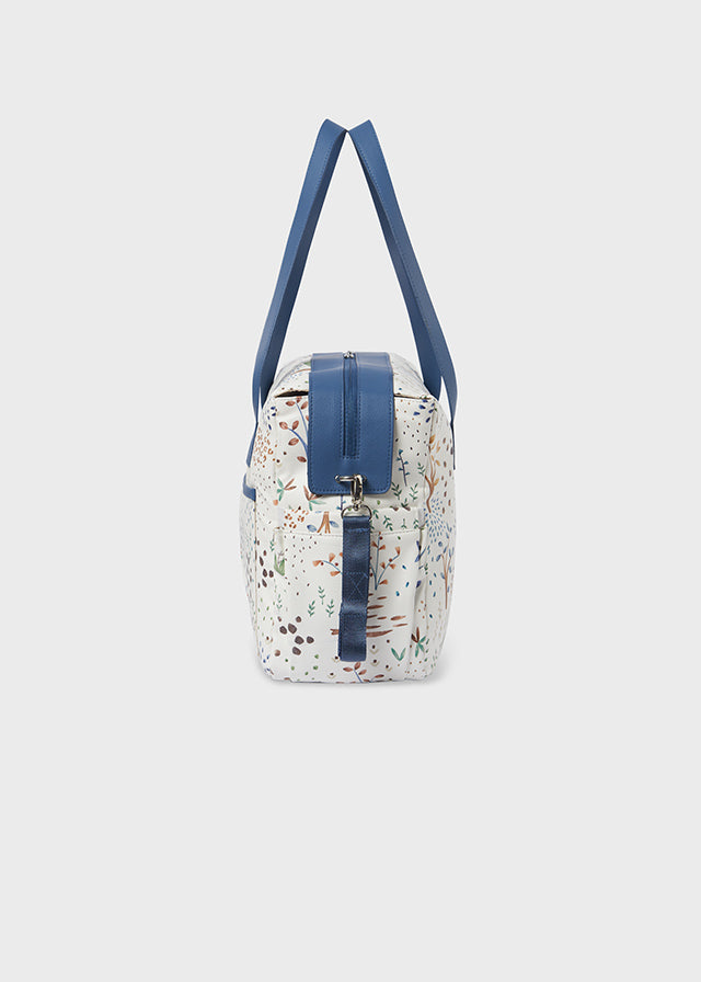 Bolsa estampada bebé  SKU-19175-Azul Botanic