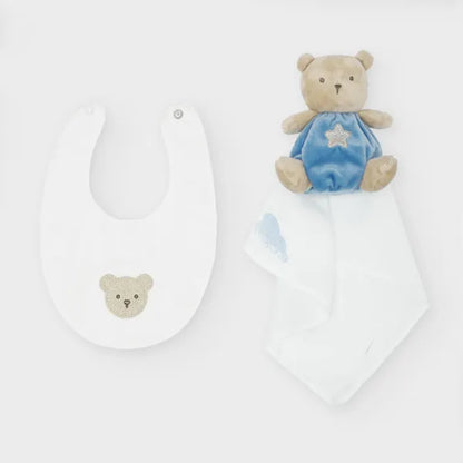 Conjunto 2 Piezas Babero Peluche Oso SKU 19810 Color 45 Pacifico