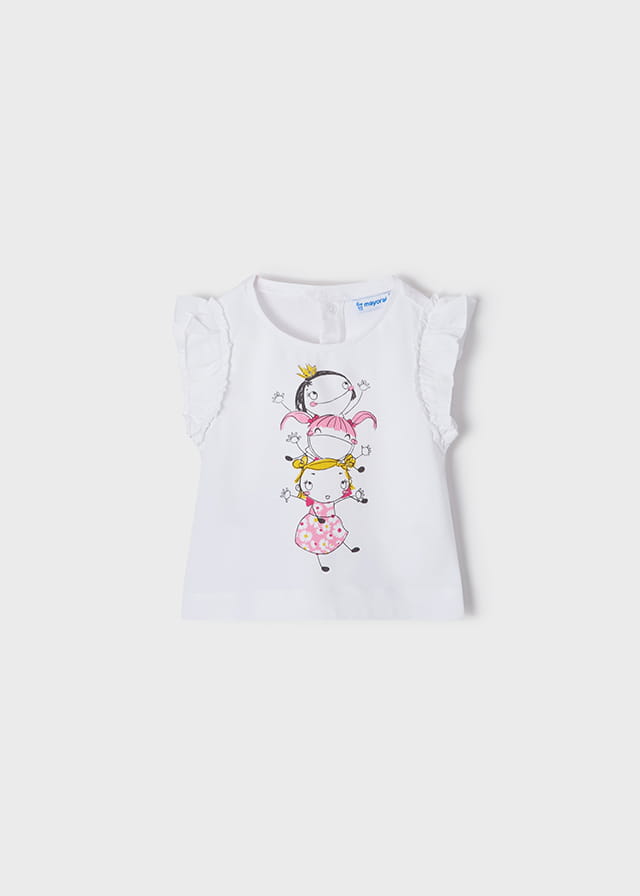 Conjunto 3 Pz Bebe Niña MAYORAL SKU 1943 Color Camelia