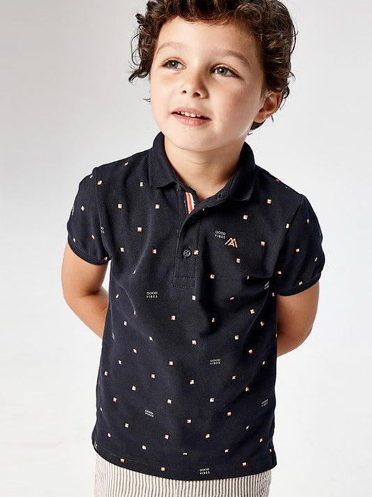 Camisa Polo M/C para niño MAYORAL Ref 3106/57 Marino