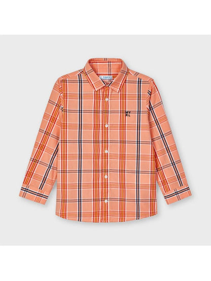 Camisa De Vestir Cuadros Sku 3126 Color 97 Apricot