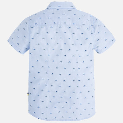 Camisa Manga Corta Sku 3141 Color Celeste