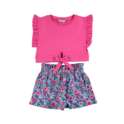 Conjunto 2 Piezas Blusa Short Sku 3289 Color 15 Magenta