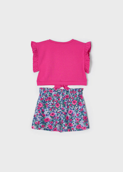 Conjunto 2 Piezas Blusa Short Sku 3289 Color 15 Magenta