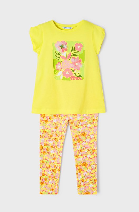 Conjunto 2 Piezas  Blusa Leggins Sku 3760 Color 45 Limon