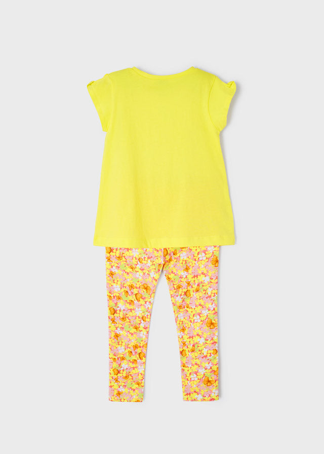 Conjunto 2 Piezas  Blusa Leggins Sku 3760 Color 45 Limon