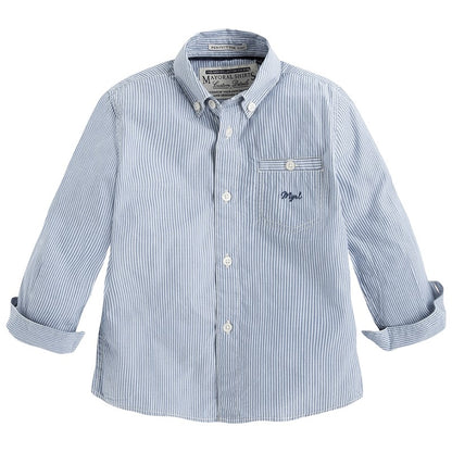 Camisa Rayas Sku 4124 Color Azul
