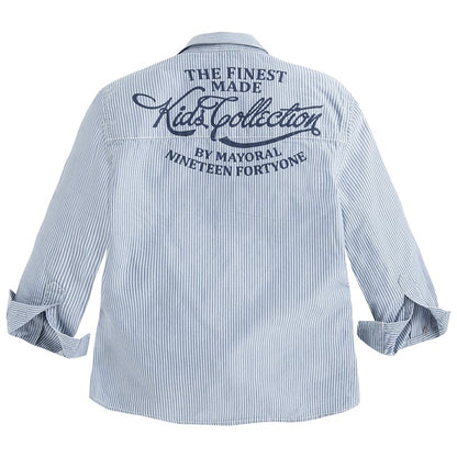 Camisa Rayas Sku 4124 Color Azul