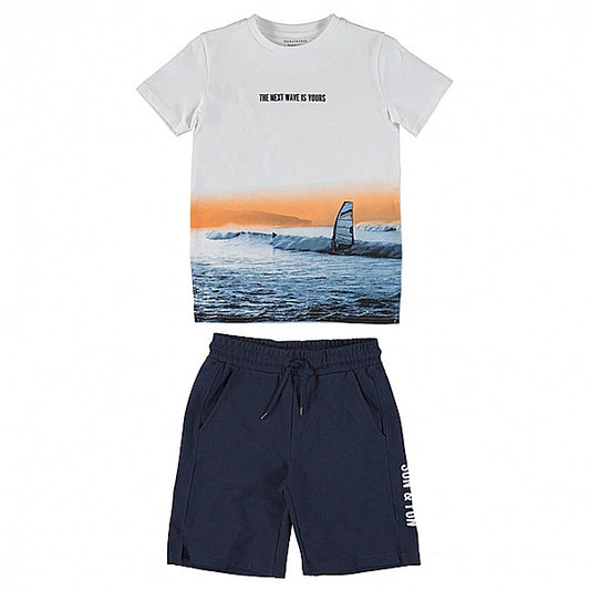 Conjunto 2 pz Camiseta y Bermuda para chico NUKUTAVAKE Ref. 6624/28 Mar