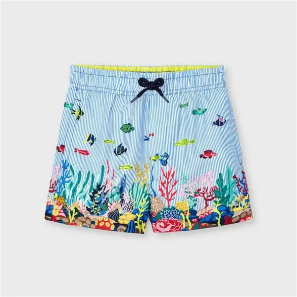 Bañador bermuda para niño Sku. 3650 Color 61 Celeste