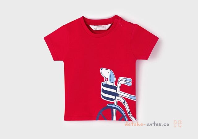 Camisetas infantiles de verano con perros MAYORAL Ref1095-55 Rojo