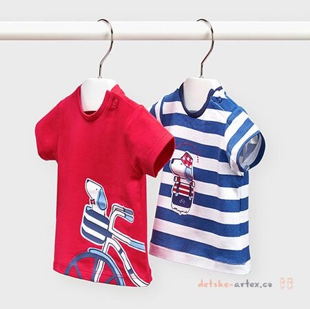 Camisetas infantiles de verano con perros MAYORAL Ref1095-55 Rojo