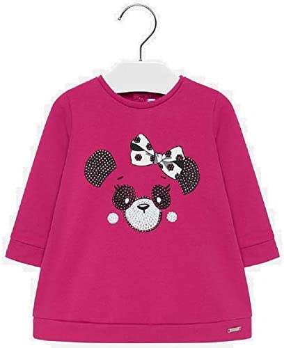 Vestido Felpa Panda Bebe niña Sku 2933 Color Panda Fucsia