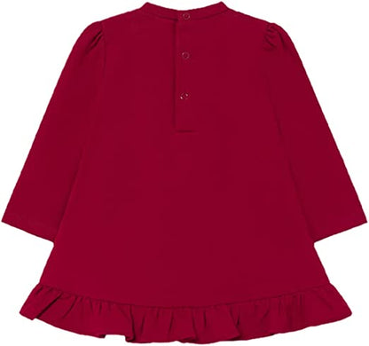 Vestido Felpa muñeca Bebe niña Sku 2913 Color Frambuesa