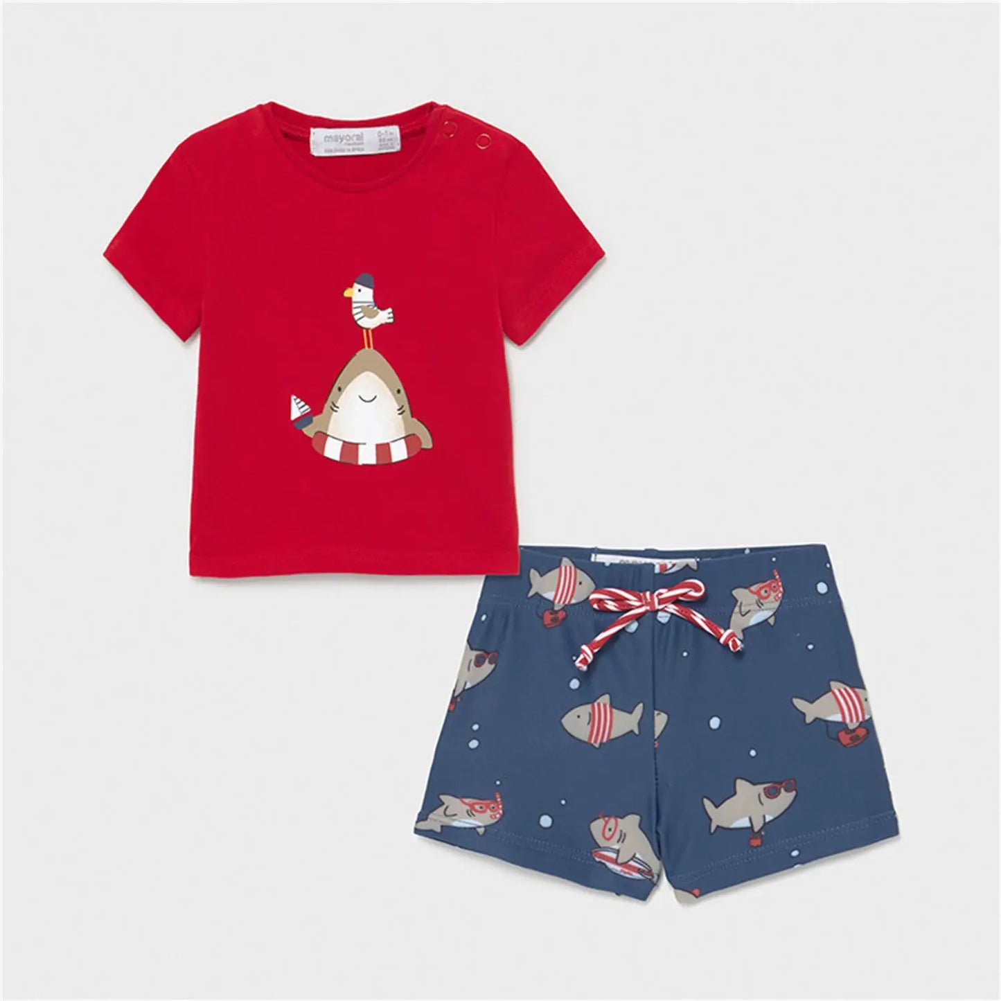 Conjunto 2 Pz Bebé Niño SKU 1652 Color Tomate