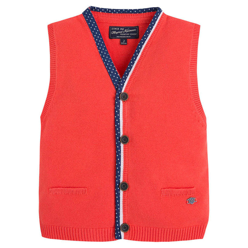 Chaleco niño  Sku 3326 Color langosta
