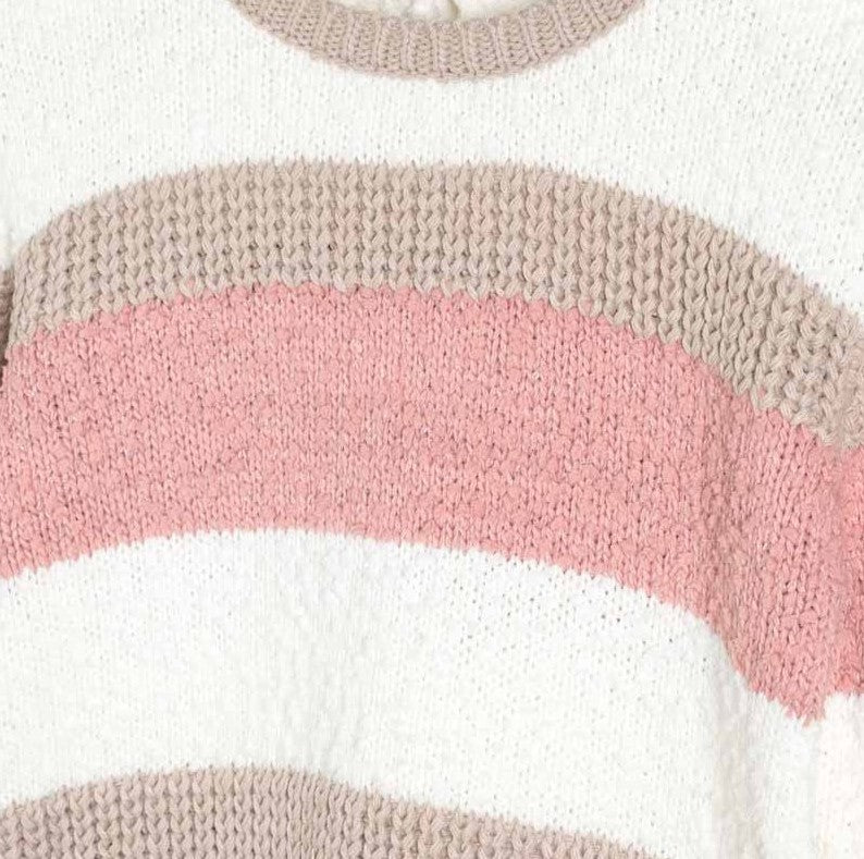 Jersey tricot rayas para chica MAYORAL Ref. 7327/90 Crudo