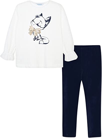 Conjunto 2 Piezas Leggings Punto Pana SKU 4744 Color 94 Crudo