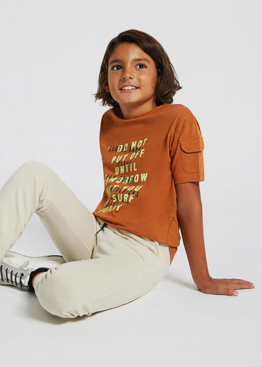 Pantalón largo deportivo con algodón para chico SKU 744 34 Lino