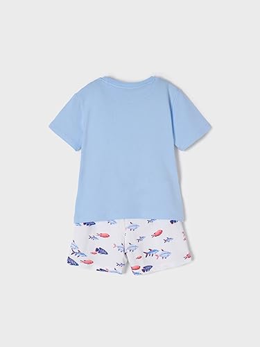 Pijama Pantalon Corto Sku  3747 Color 14 Celeste