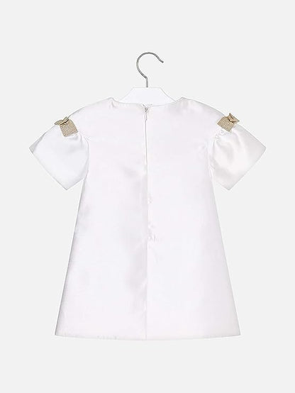 Vestido Estampado de Flores para niña Sku 3908  Color Blanco