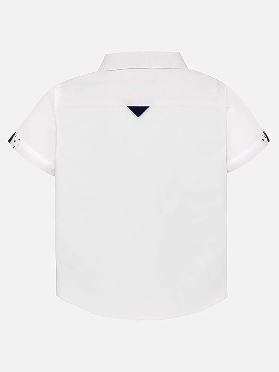 Camisa Manga corta Vestir Niño Sku 1127 Color Blanco