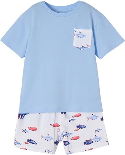 Pijama Pantalon Corto Sku  3747 Color 14 Celeste