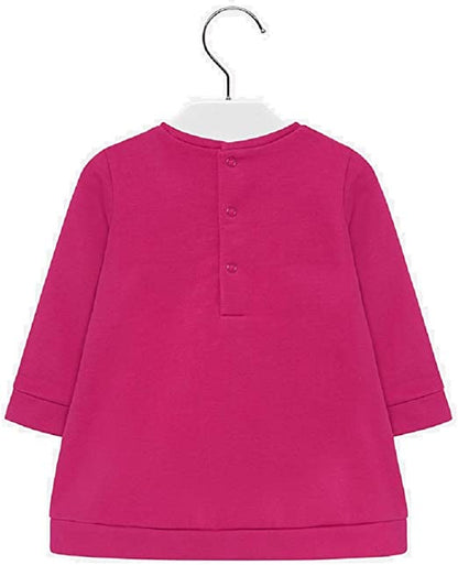 Vestido Felpa Panda Bebe niña Sku 2933 Color Panda Fucsia