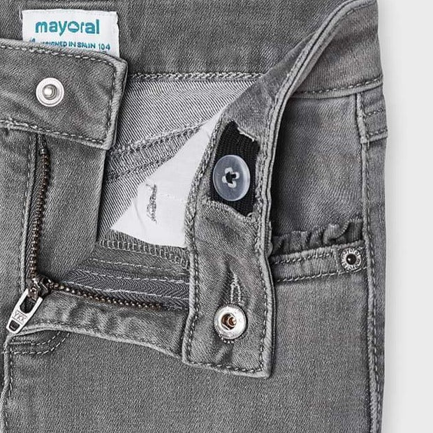 Pantalón Mezclilla Niña Sku 527 Color Gris Claro