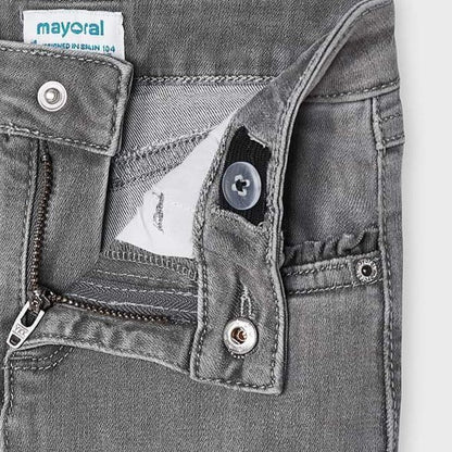 Pantalón Mezclilla Niña Sku 527 Color Gris Claro