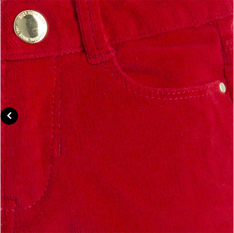 Pantalón Pana SKU 529 Color Carmin
