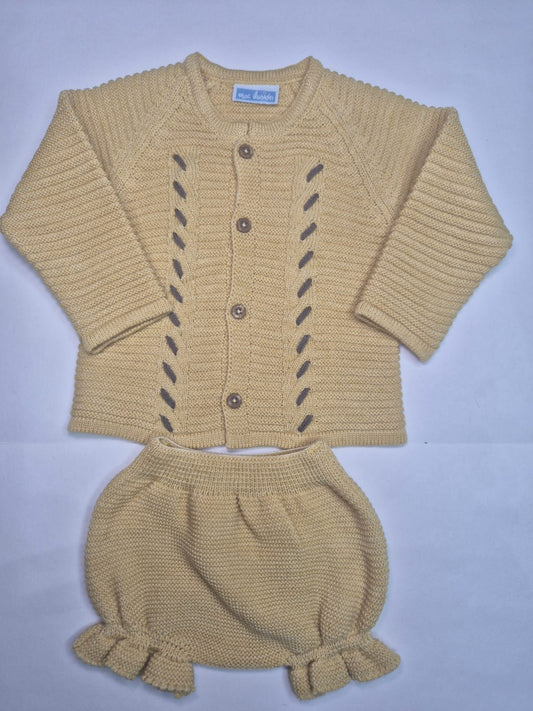 Conjunto Tricot 2 piezas pantalon bombacho