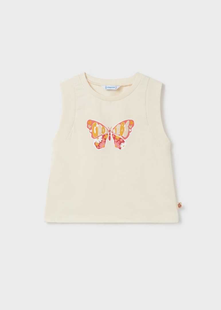 Camiseta Tirantes Grafica Mayoral Sku 6062 Color 58 Garbanzo