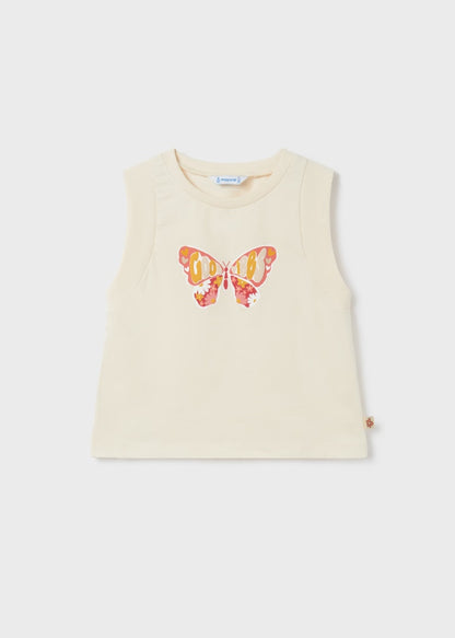 Camiseta Tirantes Grafica Mayoral Sku 6062 Color 58 Garbanzo