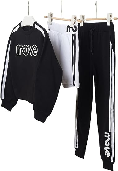 Conjunto 3 pz Chandal para chica MAYORAL Ref. 6837/63 Negro