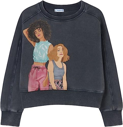 Pullover Delavado para chica MAYORAL Ref. 22/6420/24 Gris