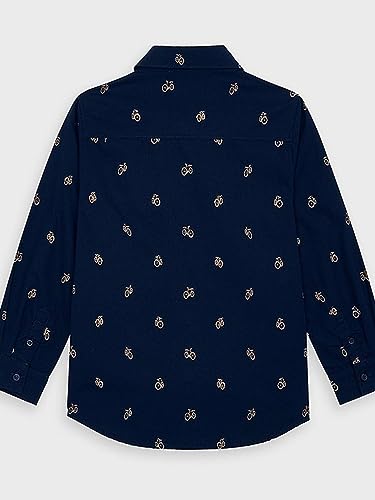Camisa Ml Estampada Sku 4141 Color 33 Azul