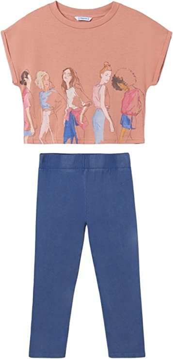 Conjunto 2 Pz Leggings para niña MAYORAL Ref. 22/6741/40 Rosado