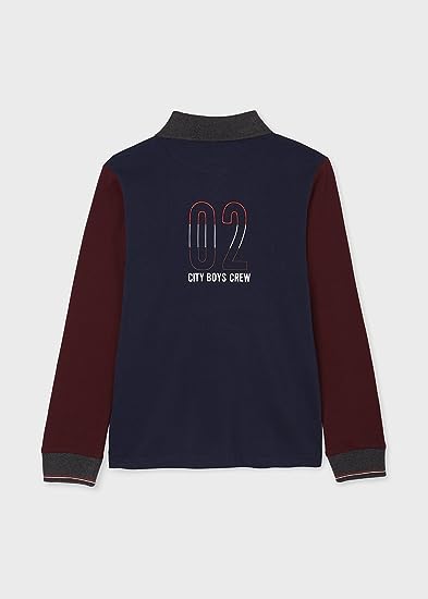 Camiseta Polo Combinado Manga Larga para chico NUKUTAVAKE Ref. 7147/79 Marino