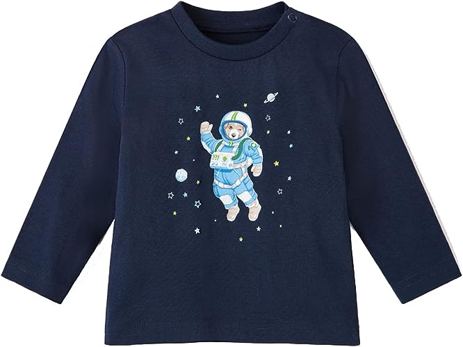 Playera perro astronauta Sku 2076 Color Azul