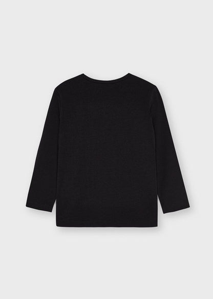 Camiseta Niña Manga larga  SKU 4014 Color Negro